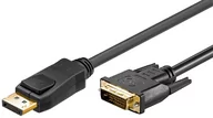Kable komputerowe i do monitorów - Goobay Kabel DisplayPort DVI 51960 [1x Złącze męskie DisplayPort 1x Złącze męskie DVI 24+1-pin] 1 m czarny - miniaturka - grafika 1