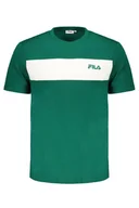 Koszulki męskie - ZIELONY T-SHIRT MĘSKI Z KRÓTKIM RĘKAWEM FILA - miniaturka - grafika 1