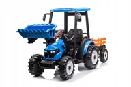 Pojazdy elektryczne dla dzieci - Traktor Na Akumulator Z Przyczepą Hercules Niebieski 24V - miniaturka - grafika 1