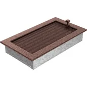 Akcesoria kominkowe - Kratki.pl KRATKA KOMINKOWA PROSTOKĄTNA MIEDZIANA Z ŻALUZJĄ 170X300 MM 30MX - miniaturka - grafika 1