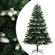 Choinki - vidaXL Sztuczna choinka zawiasowa, ośnieżona, 210 cm - miniaturka - grafika 1