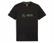 Koszulki męskie - T-shirt koszulka PUMA MERCEDES MAPF1 LOGO TEE F1 męska bawełniana M - miniaturka - grafika 1