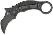 Scyzoryki - Fox Knives Doug Marcaida Tribal K Składany Karambit, Ostrze N690 TOP SHIELD, Czarna Rękojeść G10 FX- - miniaturka - grafika 1