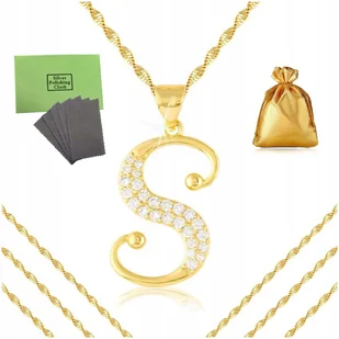 BIŻUTERIA DZIECIĘCA, ZŁOTY NASZYJNIK LITERKA "S" DLA DZIEWCZYNKI 40cm 18K - Biżuteria dla dzieci BIŻUTERIA DZIECIĘCA, ZŁOTY NASZYJNIK LITERKA "S" DLA DZIEWCZYNKI 40cm 18K - Biżuteria dla dzieci - miniaturka - grafika 1