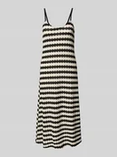 Sukienki - Sukienka z dzianiny o linii A na cienkich ramiączkach - miniaturka - grafika 1