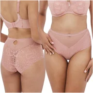 Majtki damskie - Majtki ALLES NUDE ROSE z wysokim stanem Róż - Rozmiar 42 - miniaturka - grafika 1