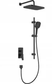 Zestawy prysznicowe - 4529-301-81 / KFA / MALAGA / ZESTAW NATRYSKOWY PODTYNKOWY Z DRĄŻKIEM PRZESUWNYM , BLACK / - miniaturka - grafika 1