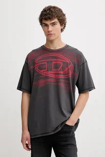 Diesel t-shirt bawełniany T-BOXT-T5 męski kolor szary z nadrukiem A18653.0AGCA - Koszulki męskie - miniaturka - grafika 1
