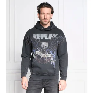 Replay Bluza | Regular Fit - Bluzy męskie - miniaturka - grafika 1