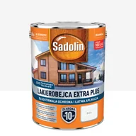 Lakiery do drewna - Lakierobejca Extra Plus Biała 4.5 l Sadolin - miniaturka - grafika 1