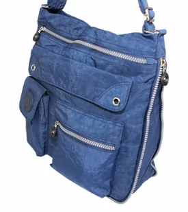 Stylowa Lekka Materiałowa Torba Średnia Kwadrat Listonoszka Na Ramię Bag Street NR 2221 GRANATOWY - Gadżety dla niej i dla niego Stylowa Lekka Materiałowa Torba Średnia Kwadrat Listonoszka Na Ramię Bag Street NR 2221 GRANATOWY - Gadżety dla niej i dla niego - miniaturka - grafika 1