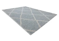 Dywany - Dywan HOUSE SZNURKOWY SIZAL 40345 Kratka, płaskie tkanie, efekt wełny szary / niebieski 140x190 cm - miniaturka - grafika 1