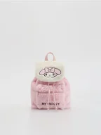 Plecaki - Reserved - Puszysty plecak My Melody - pastelowy róż - miniaturka - grafika 1