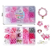 Prace ręczne dla dzieci - Koraliki w odcieniach różu - miniaturka - grafika 1