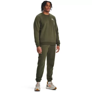 Męskie spodnie dresowe Under Armour UA Essential Fleece Jogger - khaki - UNDER ARMOUR - Spodnie sportowe męskie - miniaturka - grafika 1