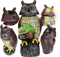 Zwalczanie i odstraszanie szkodników - NO PEST Solarny Dźwiękowy Odstraszacz Ptaków Makieta Ptaka Sowa na Ptaki Gołębie Szpaki - miniaturka - grafika 1