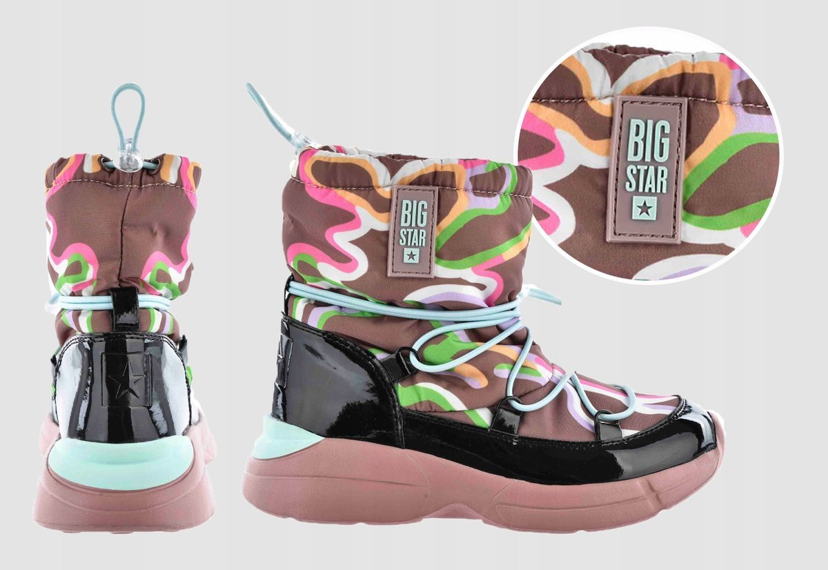 Buty Obuwie Zimowe Dziecięce Śniegowce Ocieplane Big Star