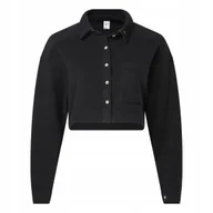 Bluzy damskie - Bluza Damska rozpinana REEBOK - CL WDE FEECE LAYER IN IB4448 CZARNA - miniaturka - grafika 1