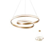 Lampy sufitowe - Redo 01-1794 - LED Żyrandol ściemnialny na lince TORSION LED/29W/230V brąz - miniaturka - grafika 1