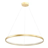 Oprawy, klosze i abażury - Złota Lampa Wisząca Carlo Ring Led 26W 4000K Do Jadalni Nad Stół - miniaturka - grafika 1