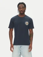 Koszulki męskie - Quiksilver T-Shirt Circle Back Ss EQYZT08054 Granatowy Regular Fit - miniaturka - grafika 1