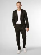 Garnitury - HUGO Męski garnitur Mężczyźni Super Slim Fit zielony wzorzysty, 48 - miniaturka - grafika 1