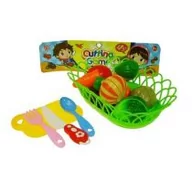 Zabawki AGD - Hipo Warzywa krojone w koszyku 2222 - miniaturka - grafika 1