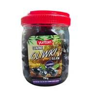 Pasztet i przetwory mięsne - Yurttan Czarne Oliwki Gemlik 750 g – naturalne, duże i soczyste - miniaturka - grafika 1