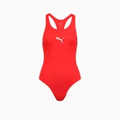 Stroje kąpielowe - Kostium kąpielowy damski Puma SWIM czerwony 90768102-L - miniaturka - grafika 1