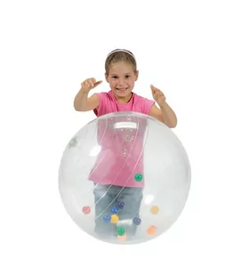Piłka Do Ćwiczeń Dla Dzieci Przezroczysta Activity Ball Gymnic - Piłki do ćwiczeń - miniaturka - grafika 1