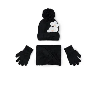 Komplet czapka, komin i rękawiczki Mayoral 10071 Czarny - Czapki dla dzieci - miniaturka - grafika 1