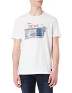 Koszulki męskie - BLEND T-shirt męski, 110602/śnieg biały, S - miniaturka - grafika 1
