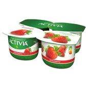 Kefiry, jogurty, maślanki - Activia Jogurt truskawkowy 480 g (4 x 120 g) - miniaturka - grafika 1