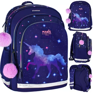 Starpak Plecak Galaxy Unicorn 2 529943 - Plecaki szkolne i tornistry - miniaturka - grafika 1