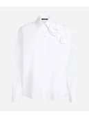 Koszule damskie - KARL LAGERFELD Koszula A2W11011 Biały Regular Fit - miniaturka - grafika 1
