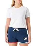 Spodnie damskie - Love Moschino Damskie spodnie, casualowe, niebieskie, rozmiar 42, niebieski, 42 - miniaturka - grafika 1