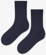 Skarpetki męskie - Skarpetki męskie garniturowe z bawełny granatowe Exceptional Cerber - miniaturka - grafika 1