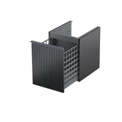 Szafki łazienkowe - Szafka łazienkowa pod blat z koszem na pranie Oristo Etna 40 cm czarny mat OR52-SN1S-40-8R - miniaturka - grafika 1