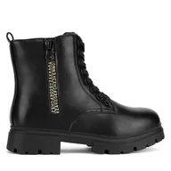 Buty dla dziewczynek - Trzewiki DeeZee CF2877-2 Czarny - miniaturka - grafika 1