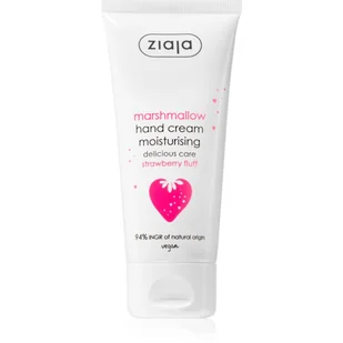 Ziaja Marshmallow krem nawilżający do rąk Strawberry Fluff 50 ml - Kremy i maski do rąk - miniaturka - grafika 1
