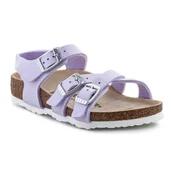 Sandały damskie - Sandały Birkenstock Kumba Shiny Lizard Jr 1026907 - miniaturka - grafika 1