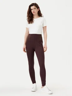 U.S. Polo Assn. Legginsy WUP0053 Brązowy Slim Fit - Spodnie damskie - miniaturka - grafika 1
