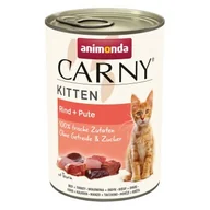 Mokra karma dla kotów - animonda Carny mokra karma dla kociąt Indyk z wołowiną 48x400 g - miniaturka - grafika 1
