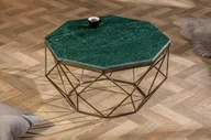 Ławy i stoliki kawowe - Invicta Stolik kawowy Diamond 70cm Marmor grün Invicta 40392 - miniaturka - grafika 1