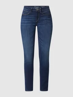 Spodnie damskie - Jeansy o kroju slim fit z dodatkiem lyocellu model ‘Alexa’ - grafika 1