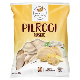 Pierogi Kobiela Pierogi ruskie 450 g - Dania mrożone - miniaturka - grafika 1