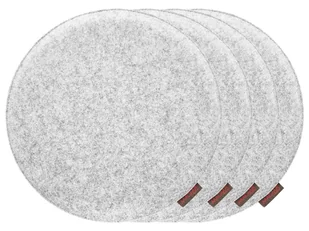 MAGMA Komplet 4 poduszek na krzesło MAGMA Avaro (Szary, Okrągła) - Poduszki na krzesła MAGMA Komplet 4 poduszek na krzesło MAGMA Avaro (Szary, Okrągła) - Poduszki na krzesła - miniaturka - grafika 1