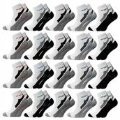 Skarpetki męskie - 20-PAR Skarpety Męskie Bawełniane skarpetki Wysoka JAKOŚĆ za kostkę - miniaturka - grafika 1