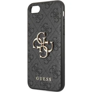 Guess GUHCI84GMGGR iPhone 7/8/SE 2020/ 2022 szary/grey hardcase 4G Big Metal Logo - Etui i futerały do telefonów - miniaturka - grafika 6