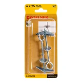 Kotwy - Rawlplug Kotwa metalowy parasolowy 4x75mm hak zamknięty 2szt. - miniaturka - grafika 1